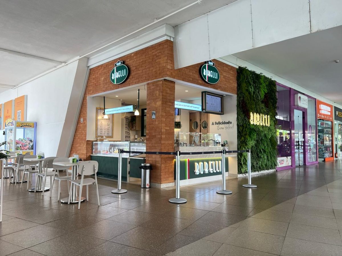 Gelato Borelli em shopping center