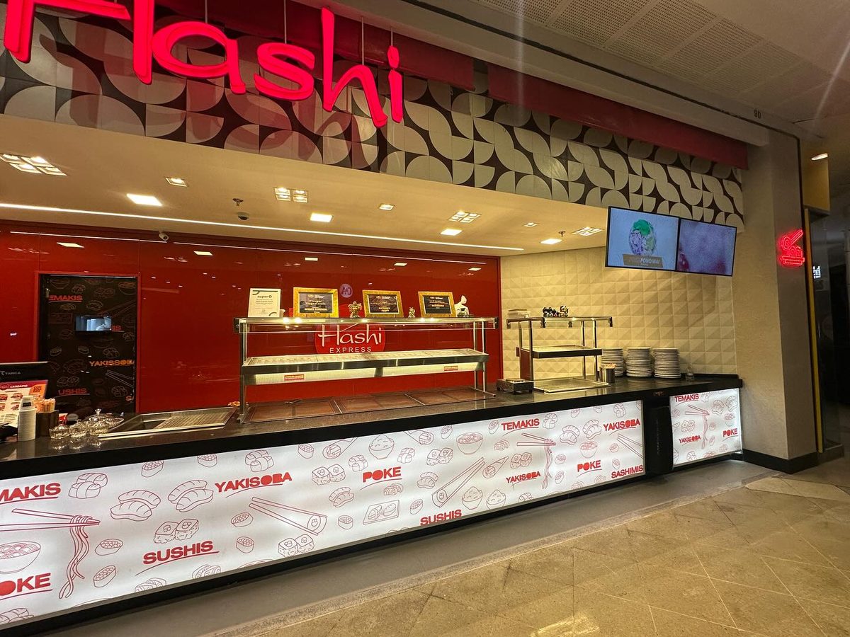 Hashi Express em shopping center
